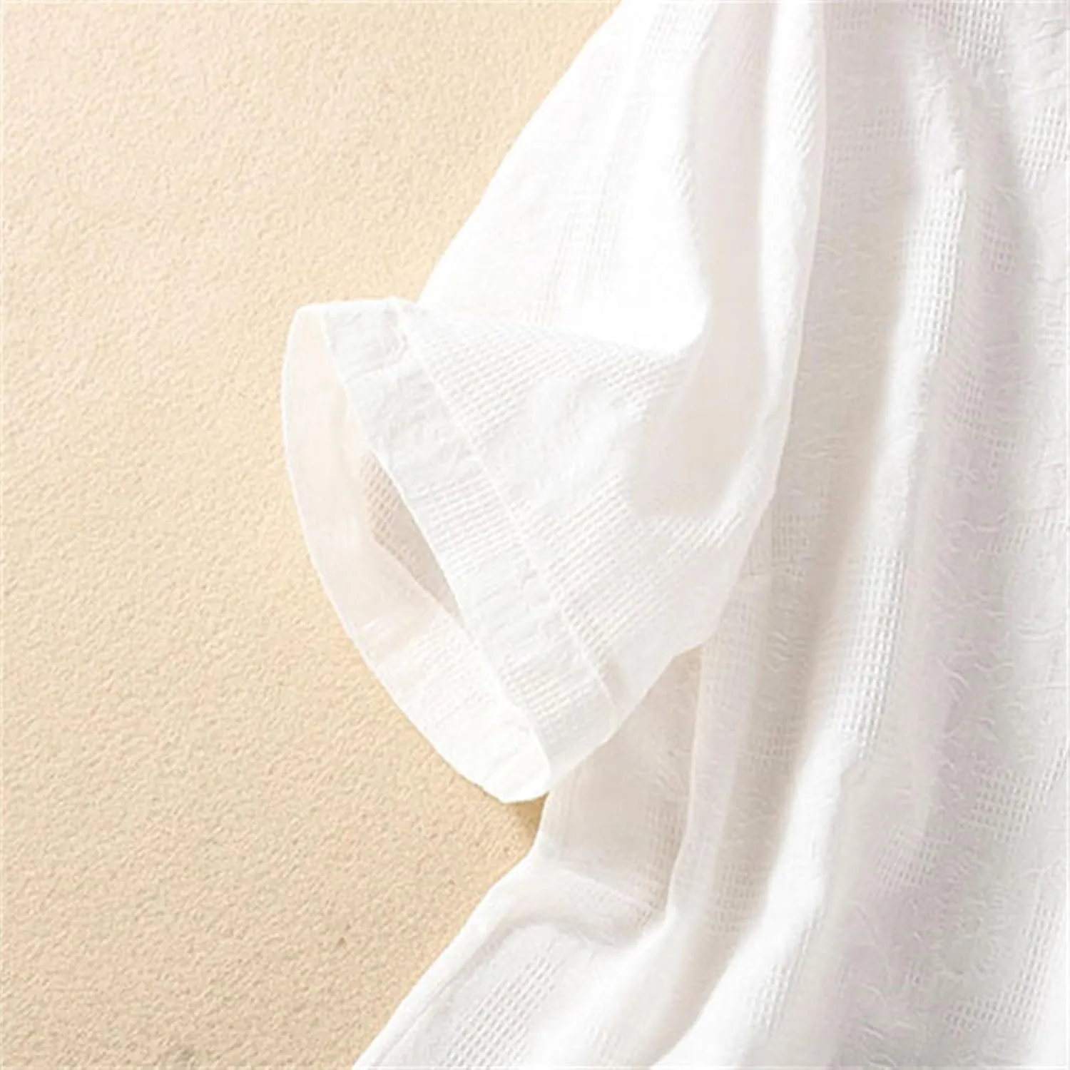 3/4 Length Sleeve Womens Tops Embroidered Print Chinese Shirts Casual Summer Cotton Linen Boho Tops Blouse Clothes
