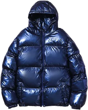 BIFUTON Puffer Jacket Hoodies for Men Zip Up Cotton Down Outwears Lightweight Down Jackets Mens Winter Coats with Pockets