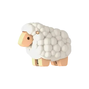 Halftoys 3-D Puzzle Sheep
