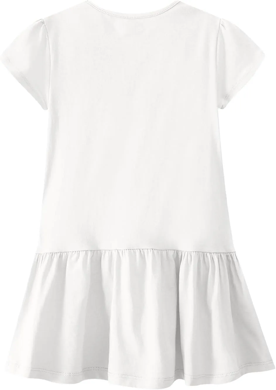 Ladies Church Dresses Comfy Stetchy Short Sleeve Ruffle Hem Short Business Work Dress Loose Swimsuit Coverup for Women