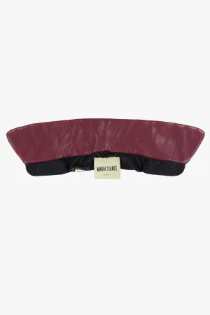 Leather Collar - Wine