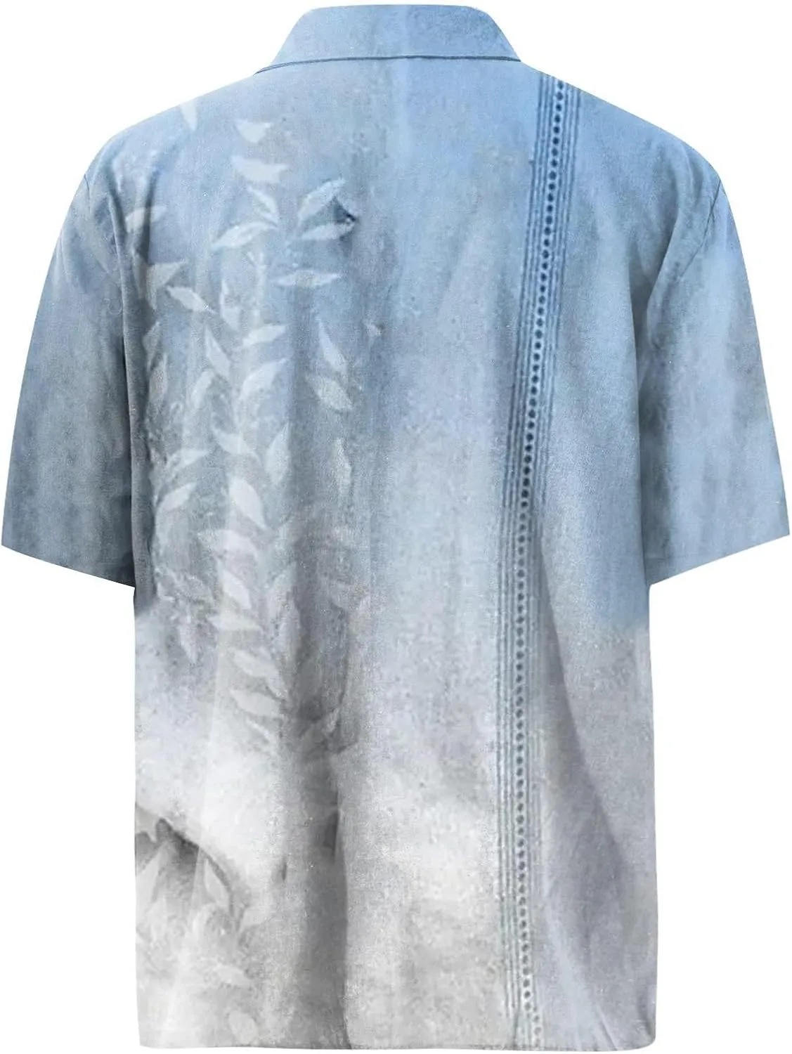 Men's Hawaiian Short Sleeve Shirts Summer Casual Floral Button Down Shirts Tropical Holiday Beach Loose Shirt Blouse