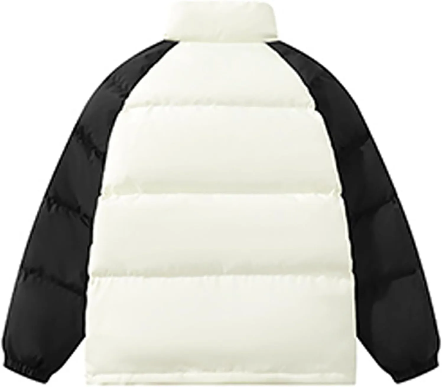 Men's Oversized Puffer Jacket Winter Warm Down Jacket Trendy Color Block Down Jacket Parka Puffy Jacket Outerwear
