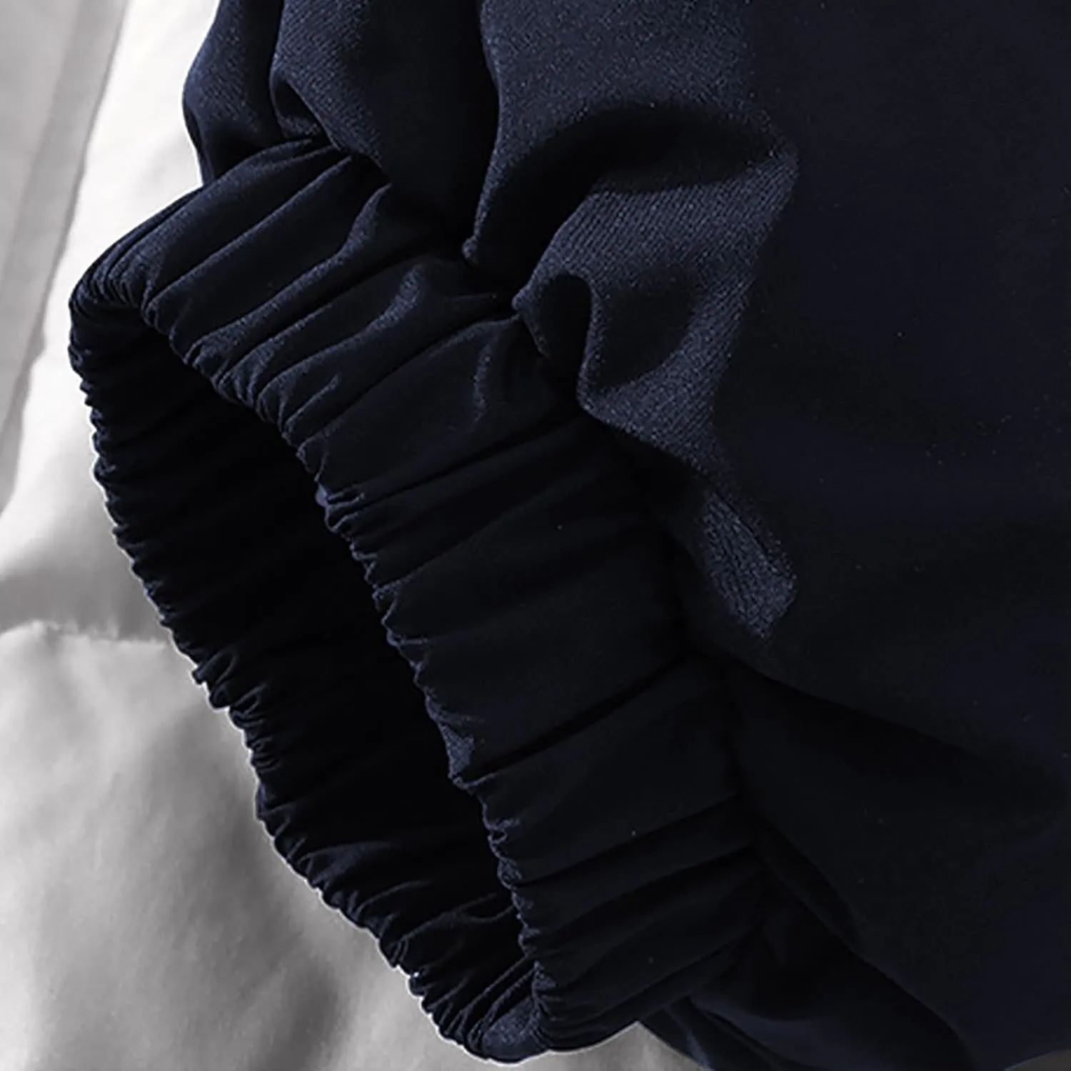 Men's Oversized Puffer Jacket Winter Warm Down Jacket Trendy Color Block Down Jacket Parka Puffy Jacket Outerwear