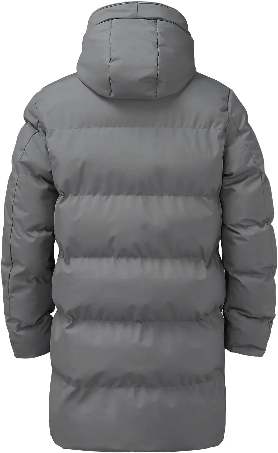 Mens Puffer Jacket with Hood, Gutori Men's Winter Down Coats Thicken Parkas Classic Zipper Padded Thermal Outwear