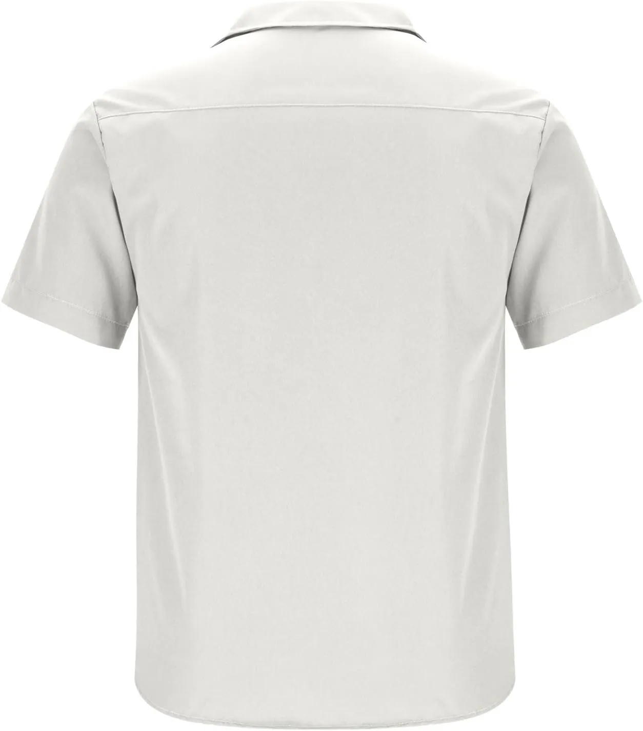 Mens Short Sleeve Button Down Shirts Summer Beach Dressy Casual Loose Lapel Collar Work Business Tops with Pockets