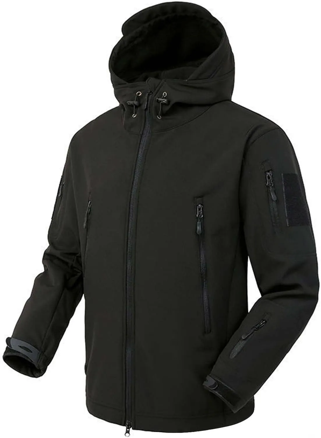 Men's Tactical Jacket 7 Pockets Performance Fleece Lined Water Resistant Soft Shell Winter Warm Insulated Comfy Coats