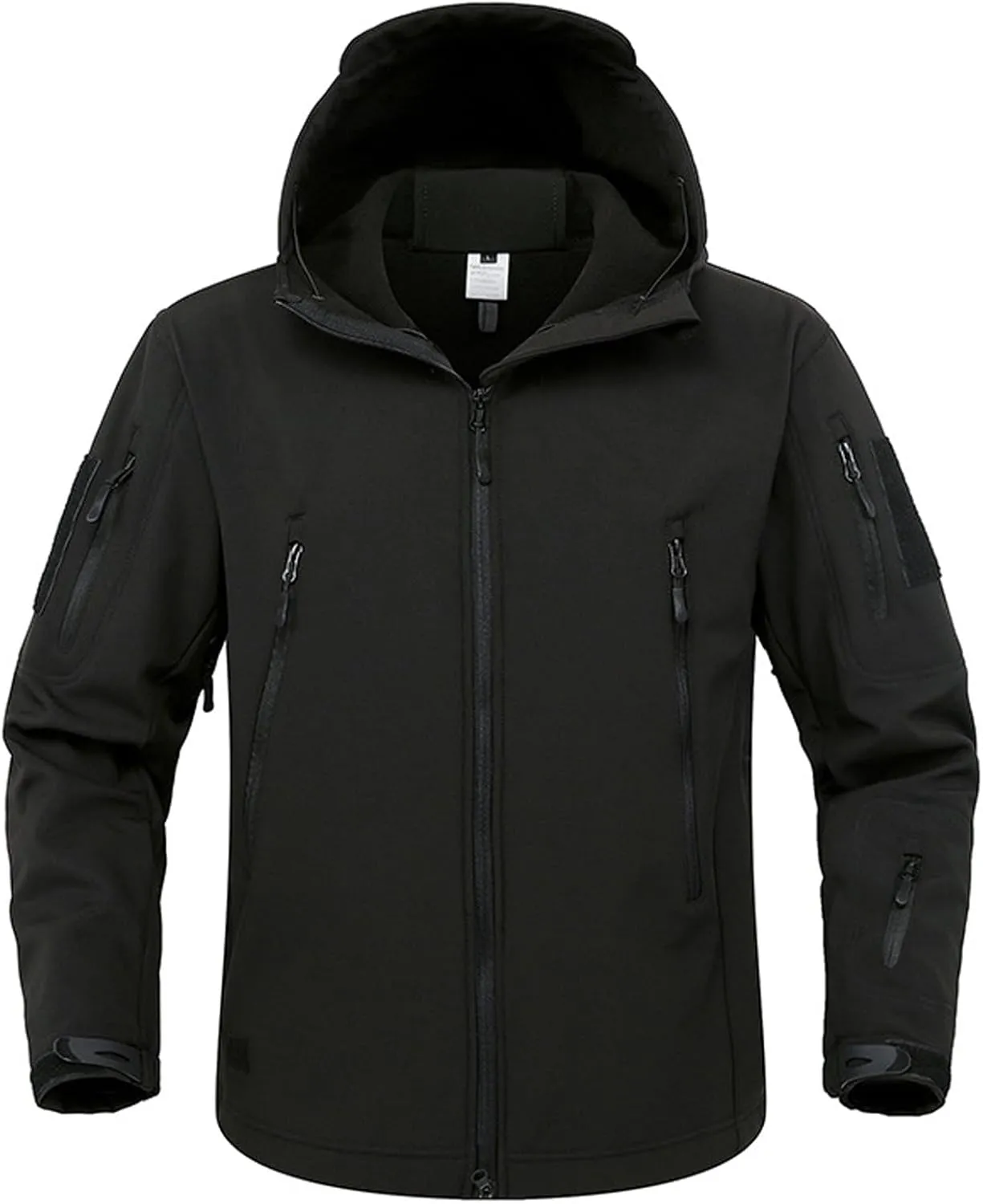 Men's Tactical Jacket 7 Pockets Performance Fleece Lined Water Resistant Soft Shell Winter Warm Insulated Comfy Coats