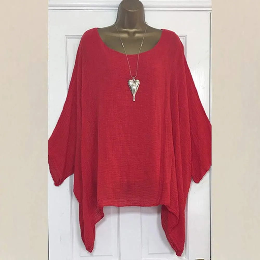 Plus Size Tops for Women Short Sleeve Womens 2023 Summer Spring 3/4 Sleeve V Neck Casual Loose Tunic Tops Blouses