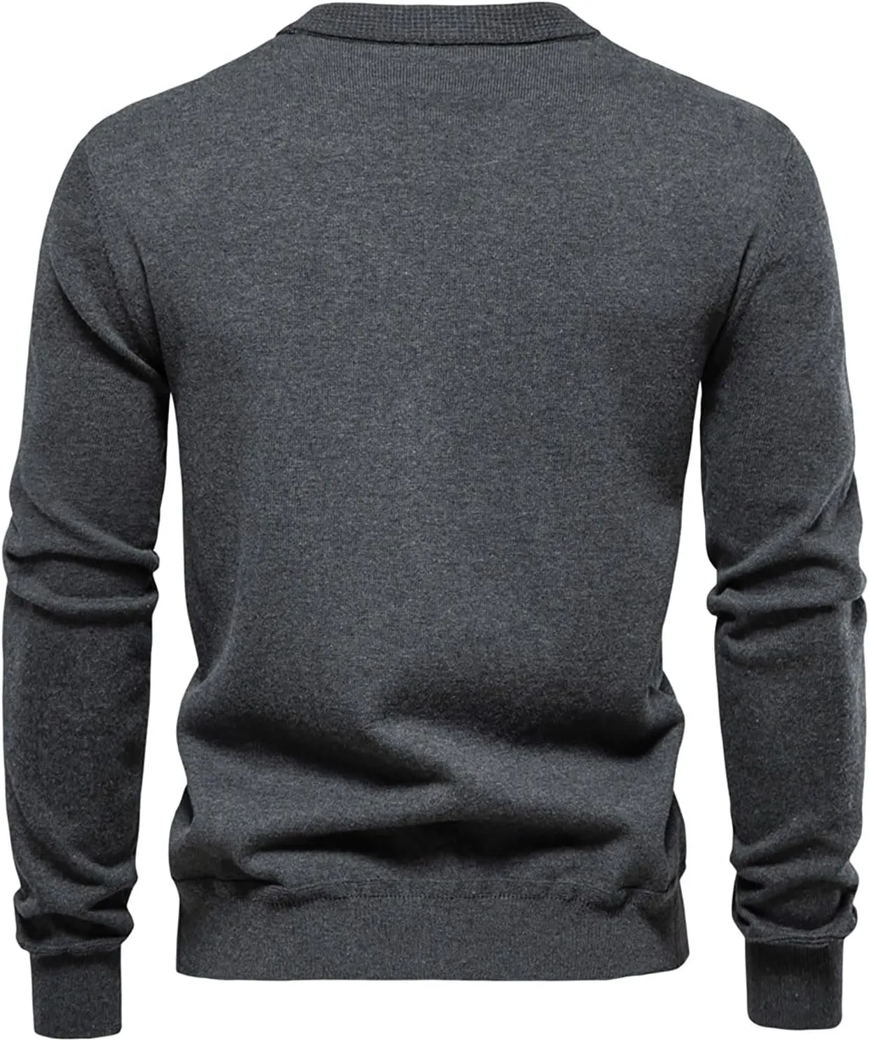 Sweaters for Men Cardigans Casual Long Sleeve V Neck Button Down Knit Cardigan Sweaters Jacket with Pockets