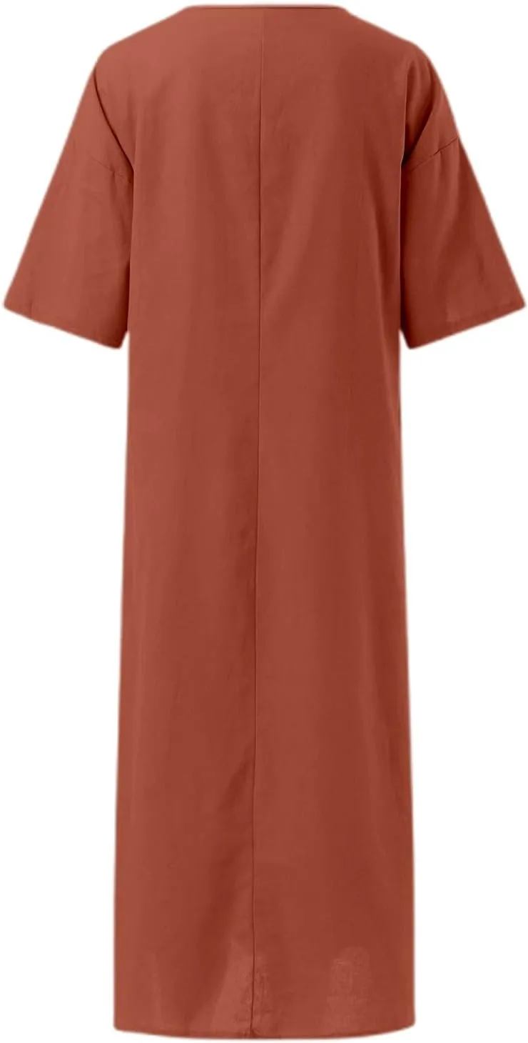Teen Girls Poplin Dress Petite Linen Short Sleeve Tube Top Shirt Dress Homecoming Casual Church Outfits for Women