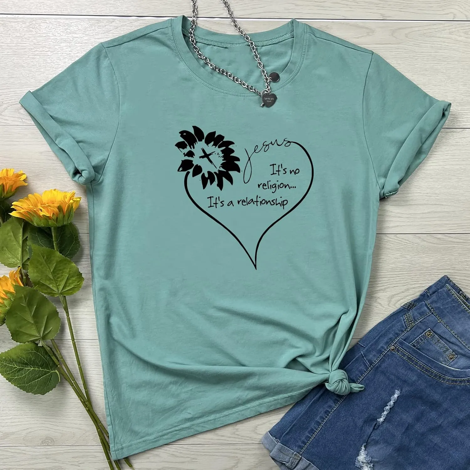 YITAN Women Graphic Tshirts Cute Tees Summer Clothes